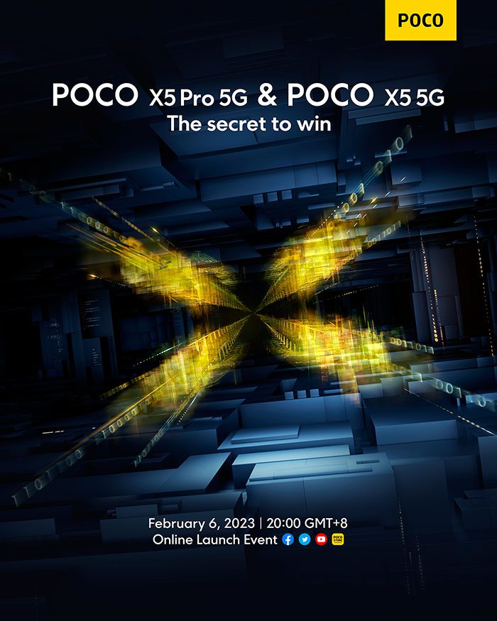 Xiaomi подтвердила дату анонса смартфонов Poco X5 5G и Poco X5 Pro 5G