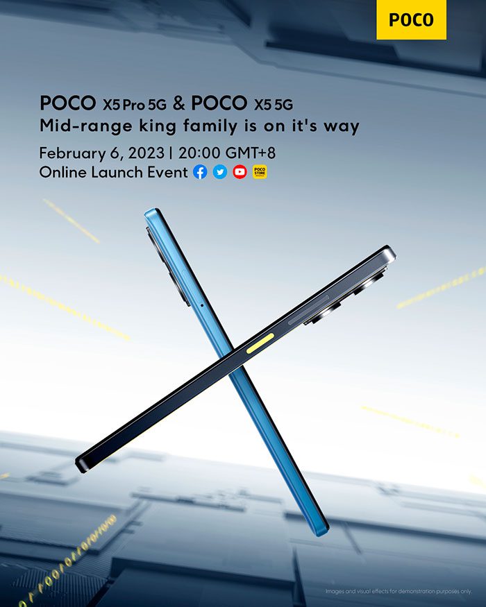 Xiaomi подтвердила дату анонса смартфонов Poco X5 5G и Poco X5 Pro 5G